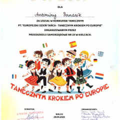 Konkurs taneczny "Europejski Dzień Tańca - Tanecznym Krokiem Po Europie"