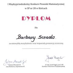 Udział w Międzyprzedszkolnym Konkursie Piosenki Matematycznej