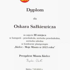 Udział w Konkursie Plastycznym "Kielce - Moje Miasto w 2023 r. "