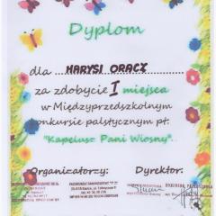Udział w Miedzyprzedszkolnym Konkursie Plastcznym "Kapelusz Pani Wiosny"